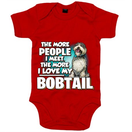 Body bebé I love my Bobtail raza perro