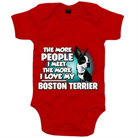 Body bebé I love my Boston Terrier raza perro