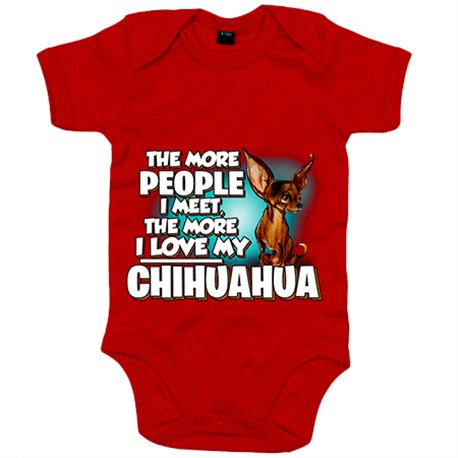 Body bebé I love my Chihuahua mascota raza perro