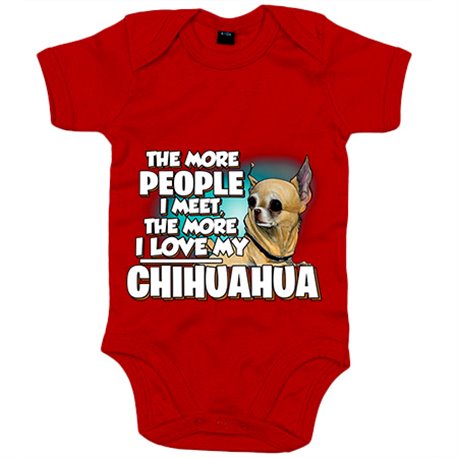 Body bebé I love my Chihuahua raza perro