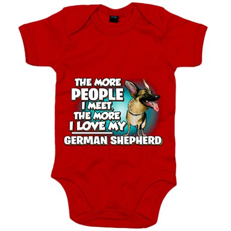 Body bebé I love my German Shepherd raza perro