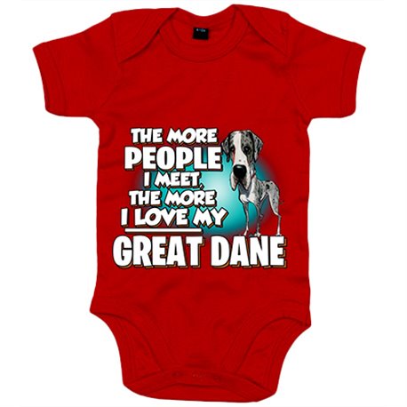Body bebé I love my Gran Danés raza perro