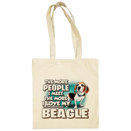 Bolsa de tela I love my Beagle raza perro