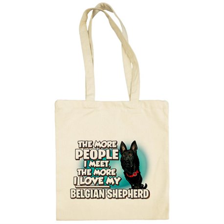 Bolsa de tela I love my Belgian Shepherd raza perro