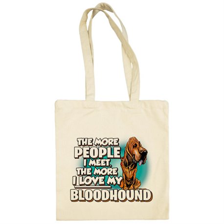 Bolsa de tela I love my Bloodhound mascota raza perro