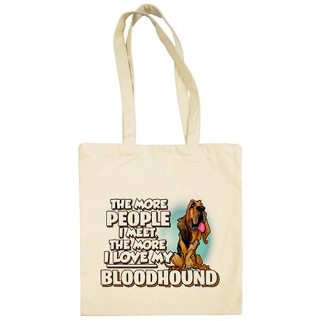 Bolsa de tela I love my Bloodhound raza perro