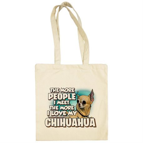 Bolsa de tela I love my Chihuahua raza perro