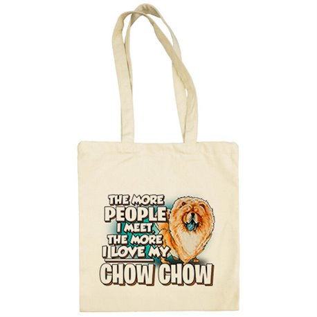 Bolsa de tela I love my Chow Chow raza perro