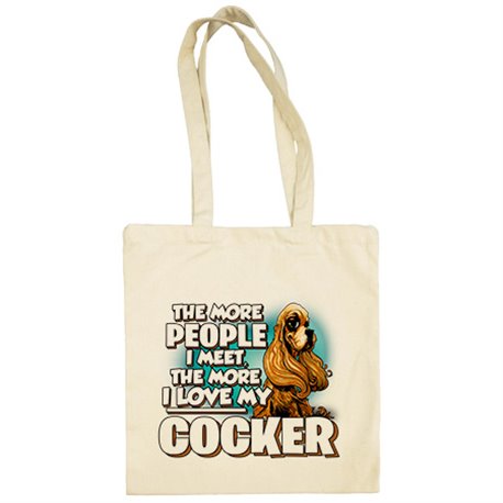 Bolsa de tela I love my Cocker Spaniel raza perro