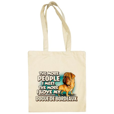 Bolsa de tela I love my Dogue de Bordeaux raza perro