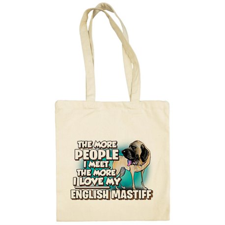 Bolsa de tela I love my English Mastiff Mastín raza perro