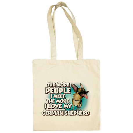 Bolsa de tela I love my German Shepherd raza perro