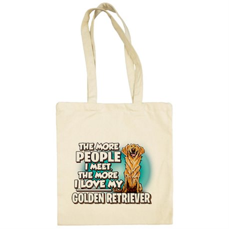 Bolsa de tela I love my Golden Retriever raza perro