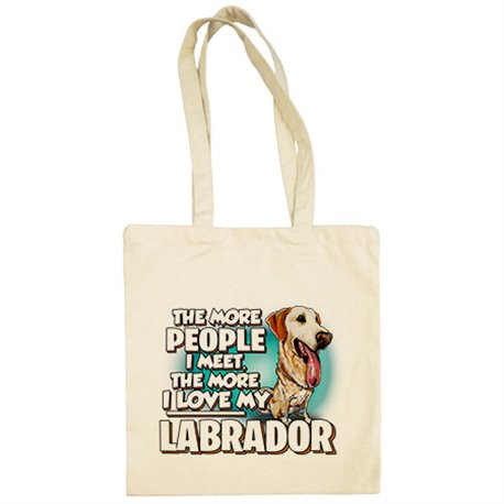 Bolsa de tela I love my Labrador raza perro