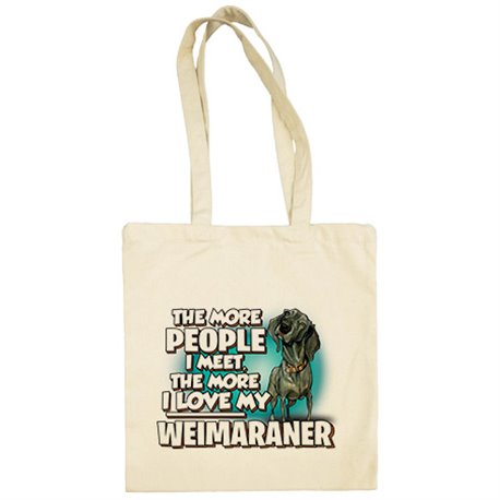 Bolsa de tela I love my Weimaraner mascota raza perro
