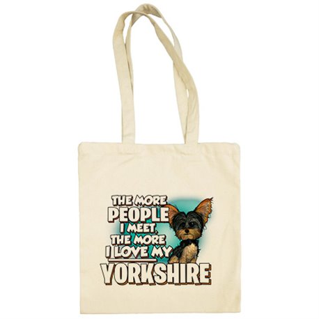 Bolsa de tela I love my Yorkshire Terrier raza perro