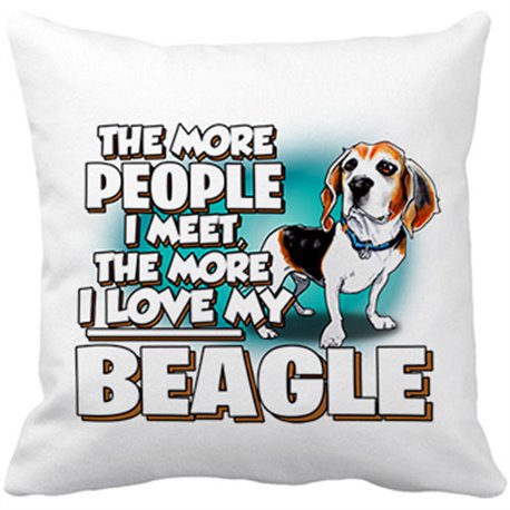 Cojín con relleno I love my Beagle raza perro