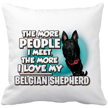 Cojín con relleno I love my Belgian Shepherd raza perro