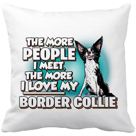 Cojín con relleno I love my Border Collie raza perro