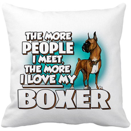 Cojín con relleno I love my Boxer raza perro