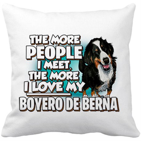 Cojín con relleno I love my Boyero de Berna raza perro