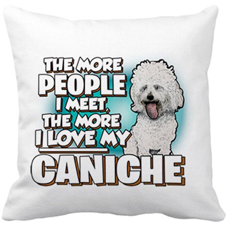 Cojín con relleno I love my Caniche raza perro