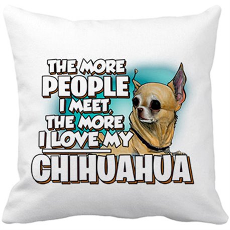 Cojín con relleno I love my Chihuahua raza perro