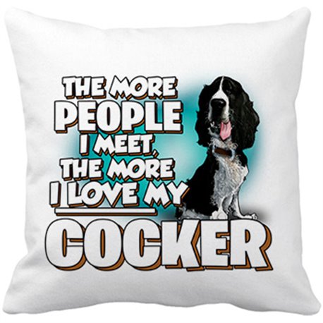 Cojín con relleno I love my Cocker raza perro