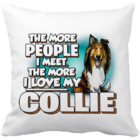Cojín con relleno I love my Collie raza perro