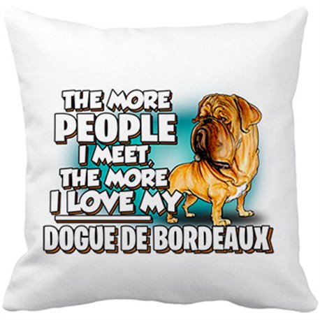 Cojín con relleno I love my Dogue de Bordeaux raza perro