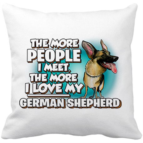 Cojín con relleno I love my German Shepherd raza perro