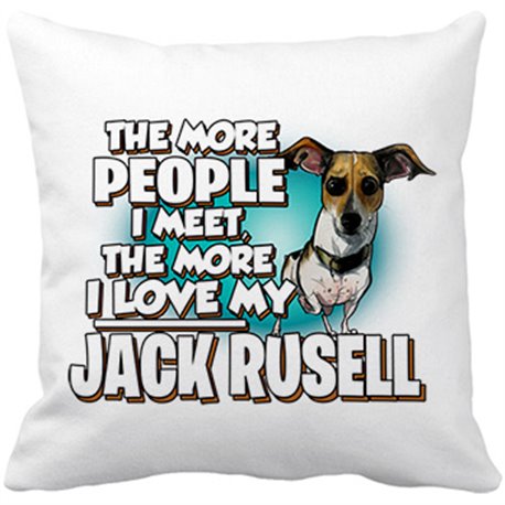 Cojín con relleno I love my Jack Russell raza perro