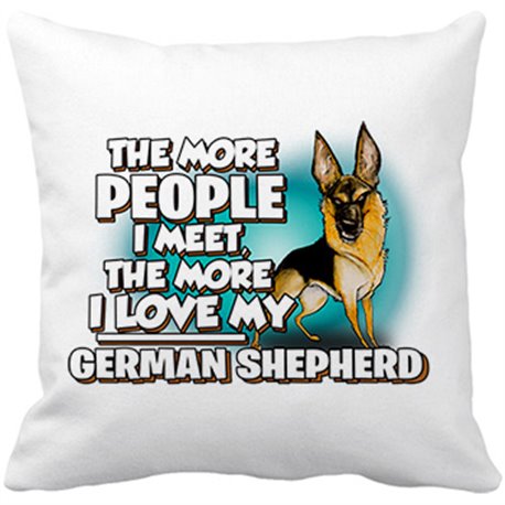 Cojín con relleno I love my Pastor Alemán raza perro