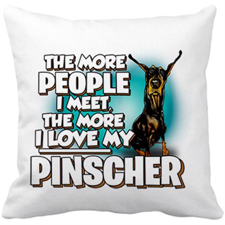 Cojín con relleno I love my Pinscher raza perro