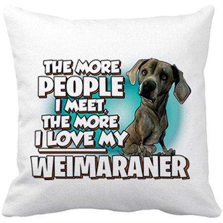 Cojín con relleno I love my Weimaraner raza perro