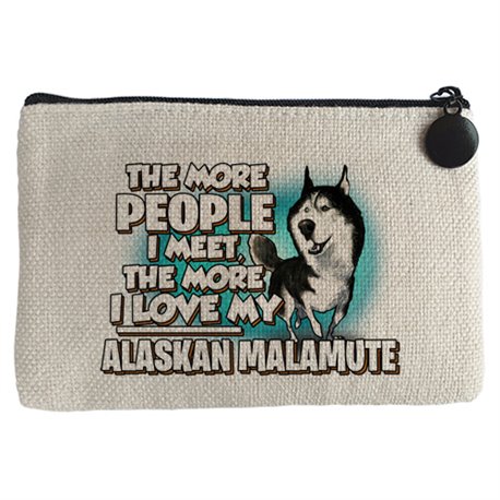 Monedero I love my Alaskan Malamute raza perro