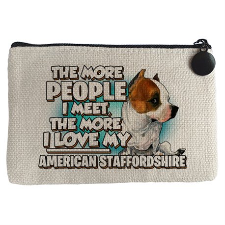 Monedero I love my American Staffordshire raza perro