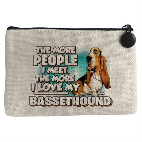 Monedero I love my Bassethound raza perro