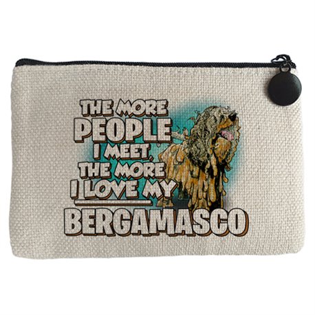 Monedero I love my Bergamasco raza perro