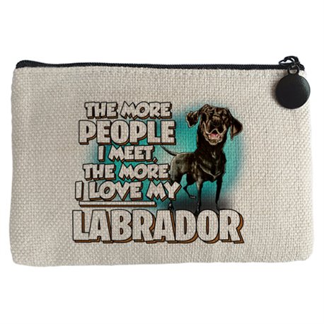 Monedero I love my Black Labrador raza perro