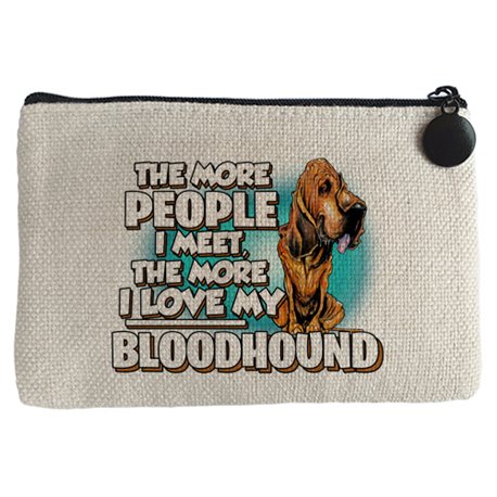 Monedero I love my Bloodhound mascota raza perro
