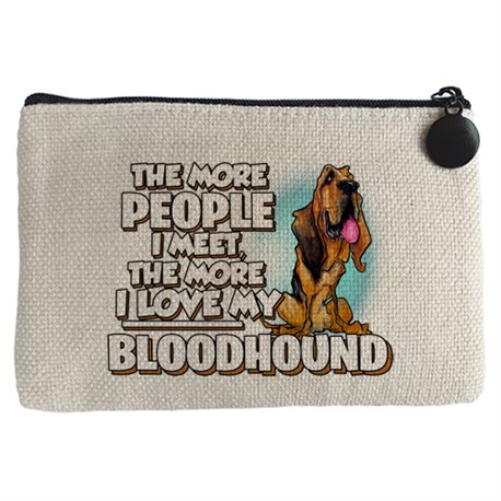 Monedero I love my Bloodhound raza perro