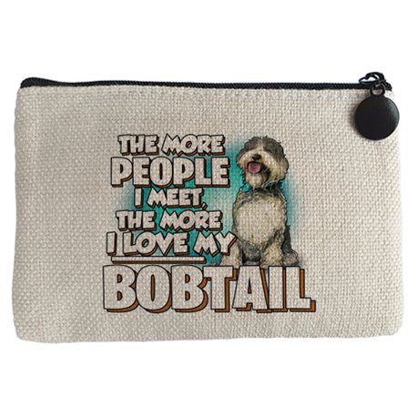 Monedero I love my Bobtail raza perro