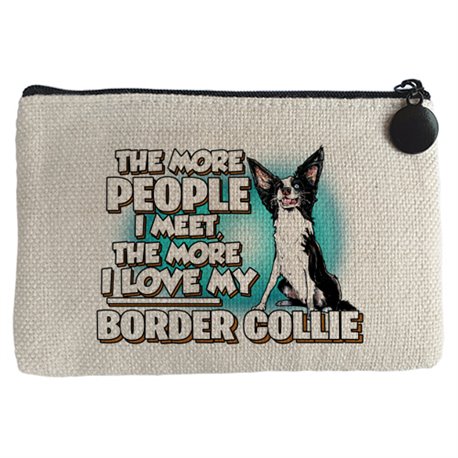 Monedero I love my Border Collie raza perro