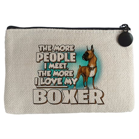 Monedero I love my Boxer raza perro
