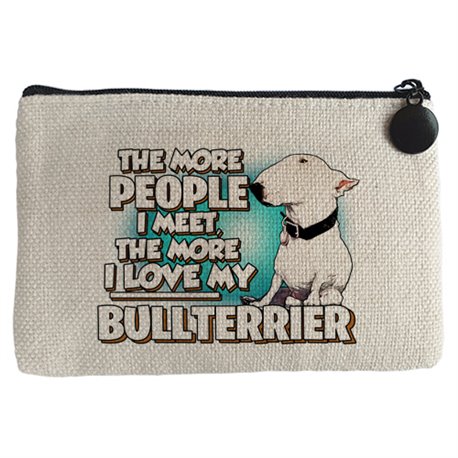 Monedero I love my Bullterrier raza perro