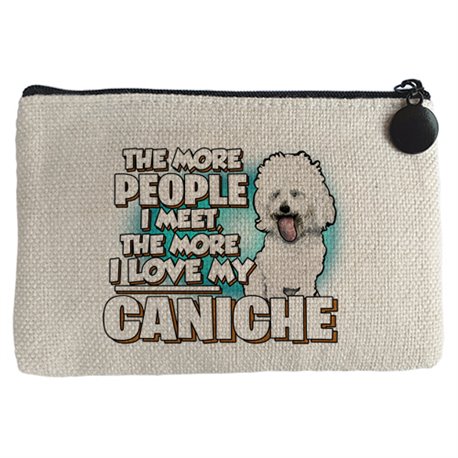 Monedero I love my Caniche raza perro