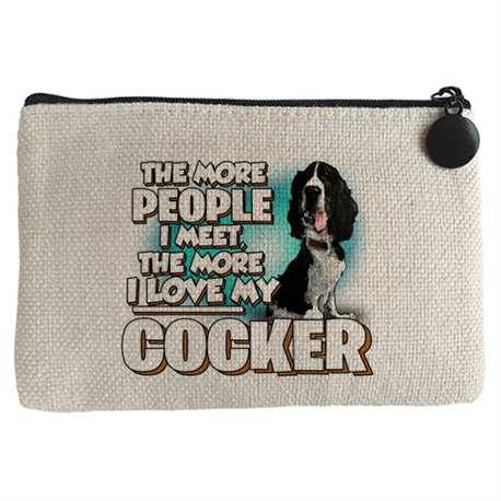 Monedero I love my Cocker raza perro