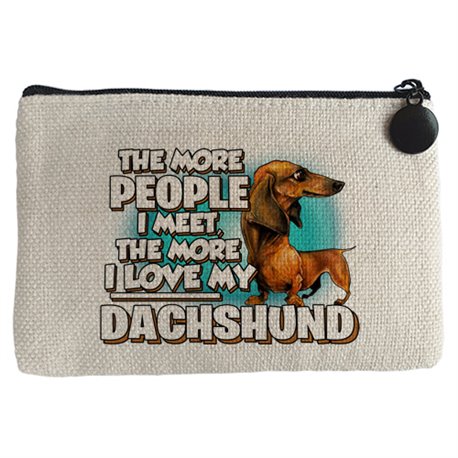 Monedero I love my Dachshund mascota raza perro