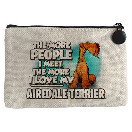 Monedero I love my dog Airedale Terrier raza perro